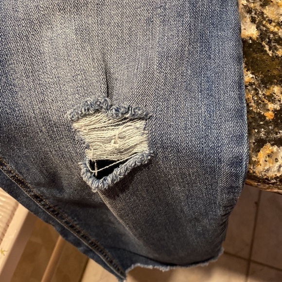 womens Cato solid blue distressed stretch plus size denim jeans size 22W - Picture 6 of 7